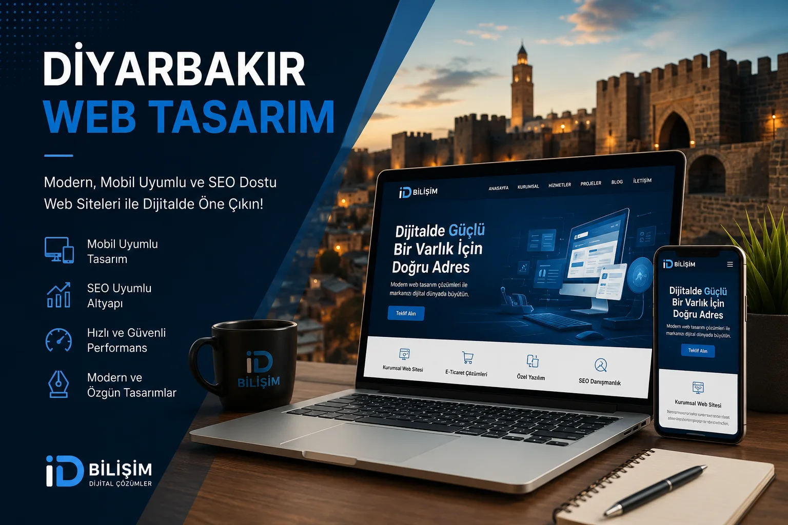 Diyarbakır web tasarım ve profesyonel kurumsal internet sitesi hizmetleri
