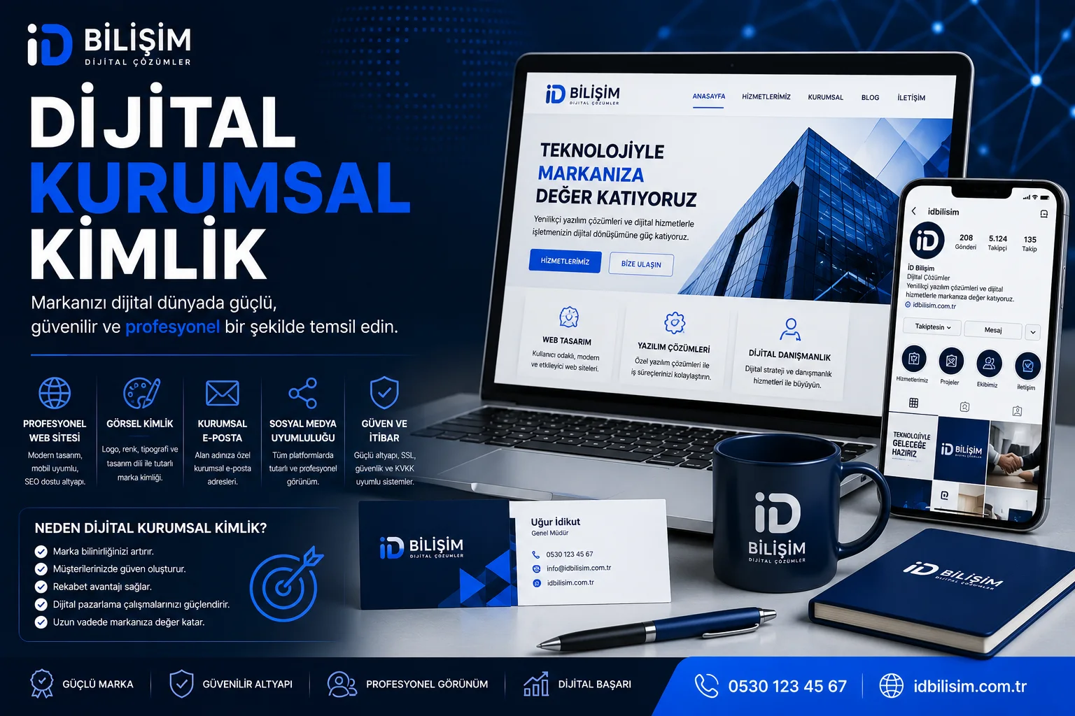 Dijital kurumsal kimlik ve profesyonel marka yönetimi