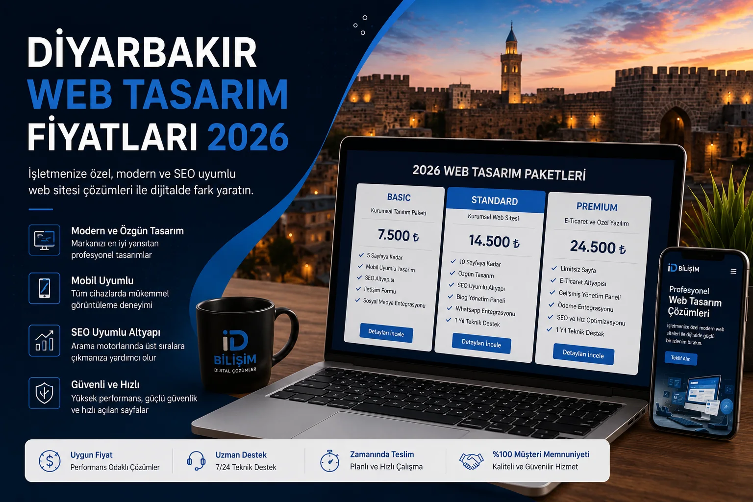 2026 Diyarbakır web tasarım fiyatları ve kurumsal web sitesi çözümleri