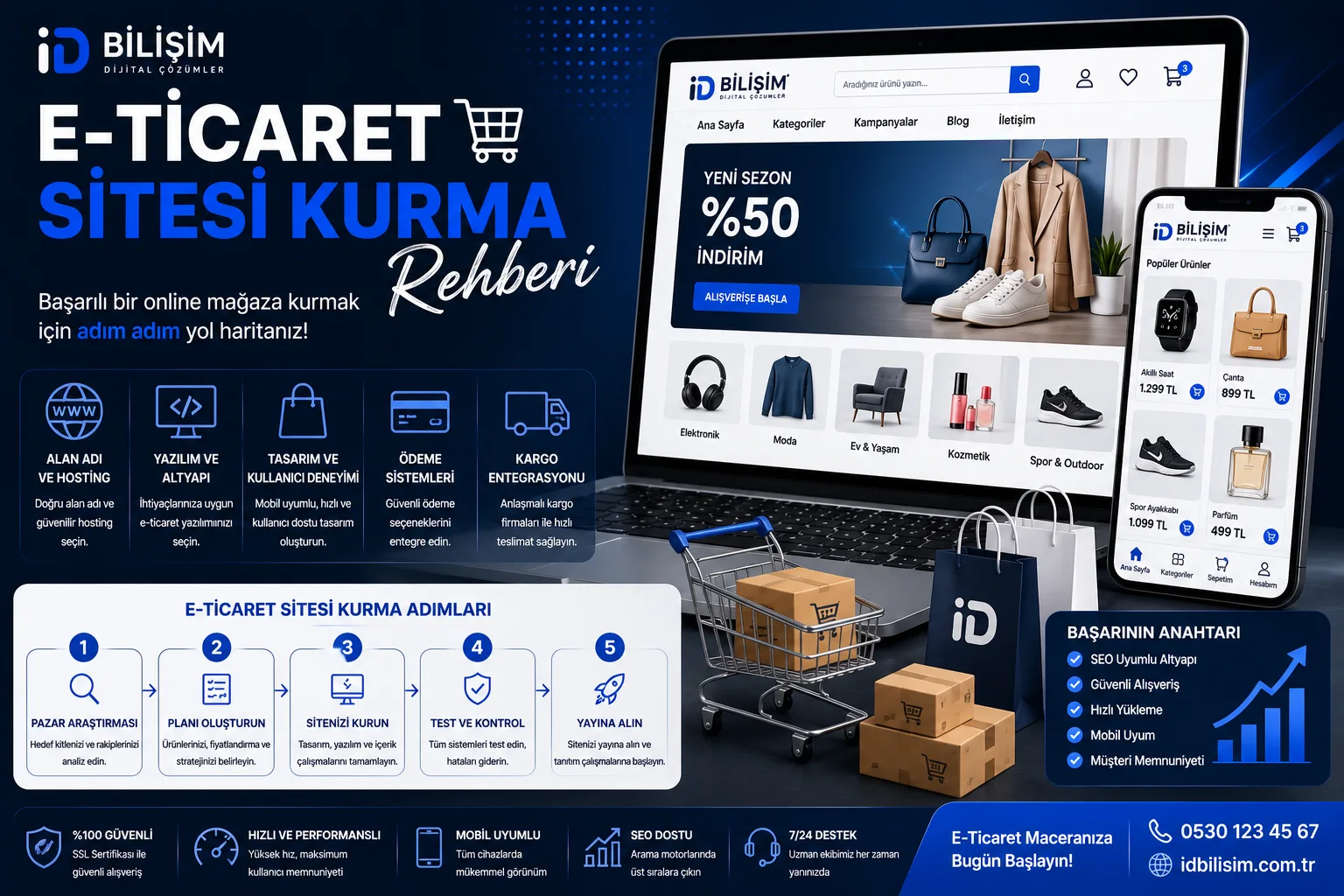 E-ticaret sitesi kurma rehberi ve profesyonel online mağaza çözümleri