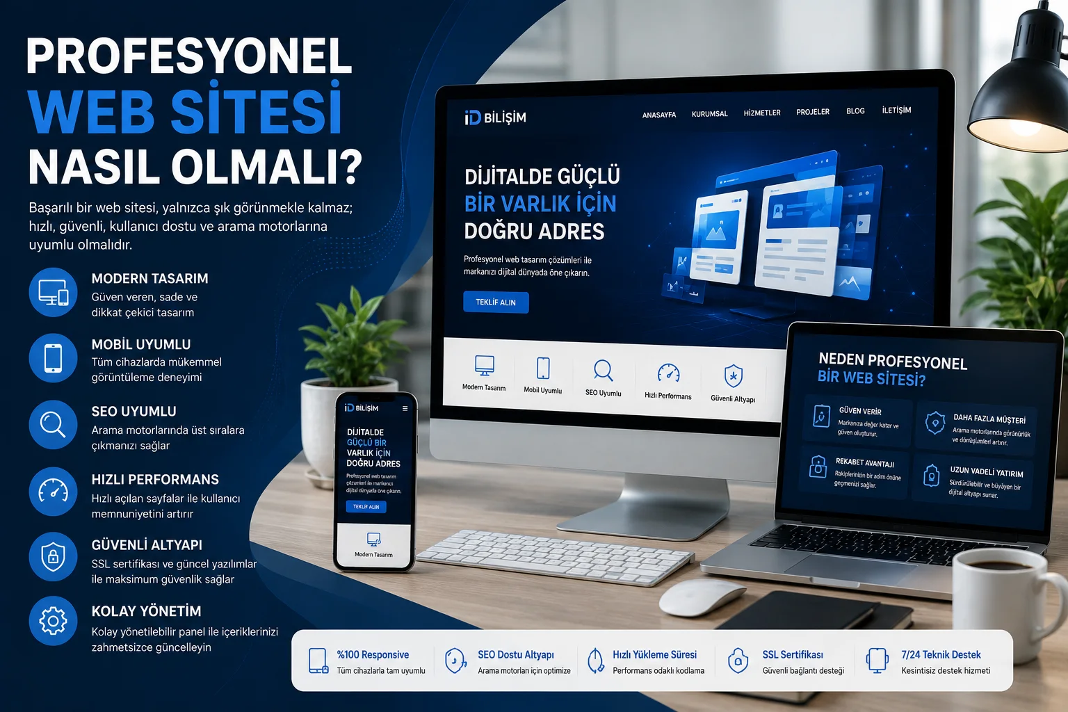 Profesyonel web sitesi tasarımı ve modern kurumsal web çözümleri