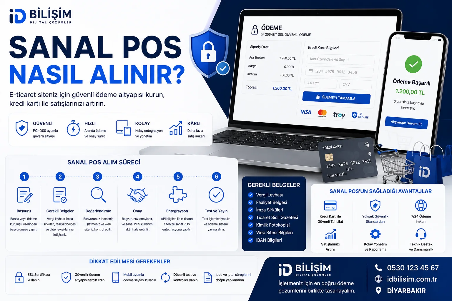 Sanal POS başvurusu ve güvenli online ödeme sistemi