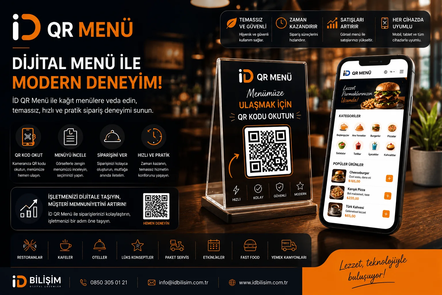 İD QR Menü | Dijital Menü Sistemi ve Restoran QR Menü Yazılımı